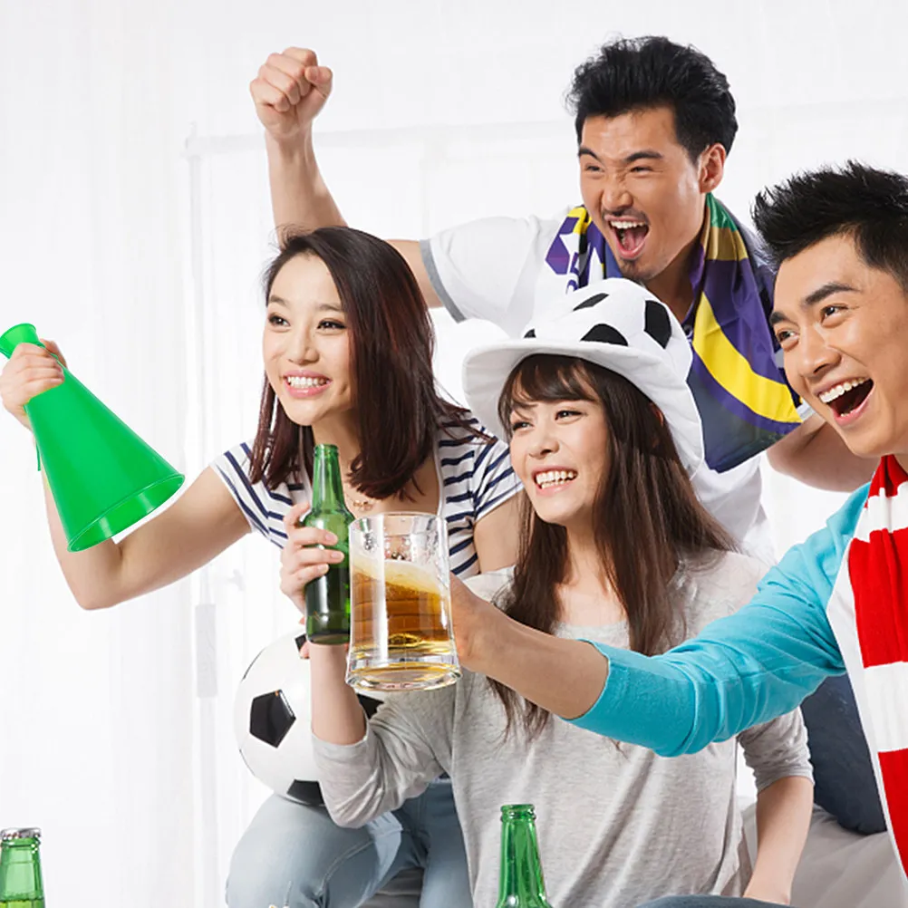 4개 플라스틱 파티 경적, 생일, 할로윈, 콘서트, 축구 경기, 결혼식, 팬 응원 용품, 소음 발생기
