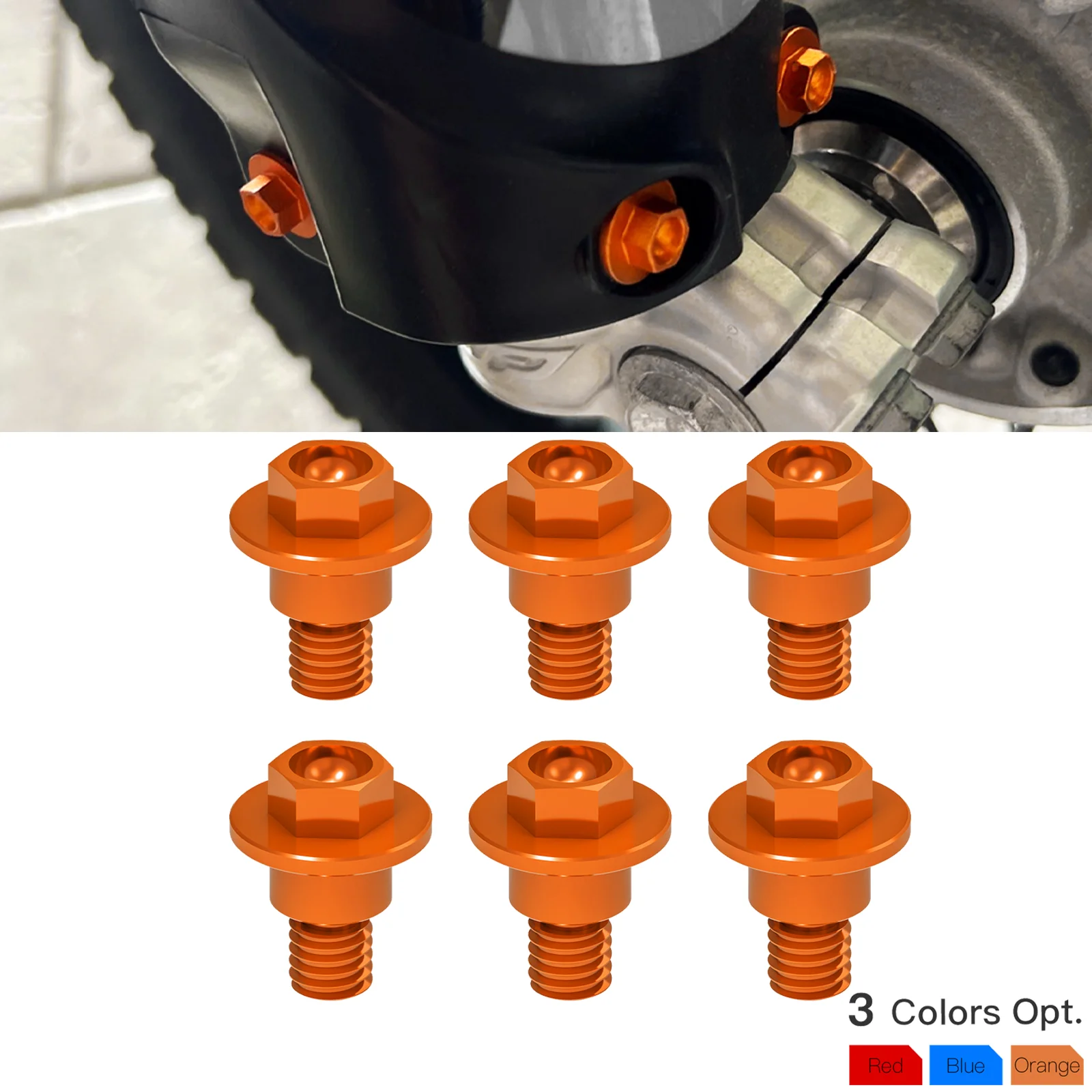 NICECNC Guide De Chaîne Orange Pour Motocross Compatible With - 4