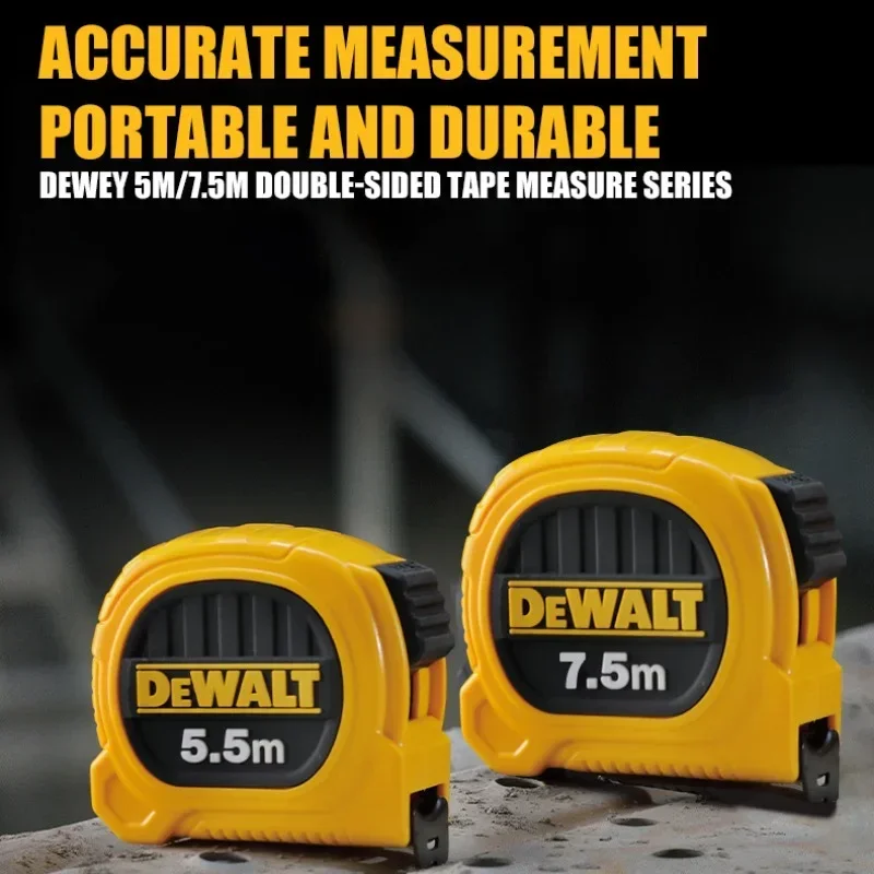 DEWALT DWHT36156L-23 DWHT36158L-23 5M 7.5M 양면 줄자 측정 도구