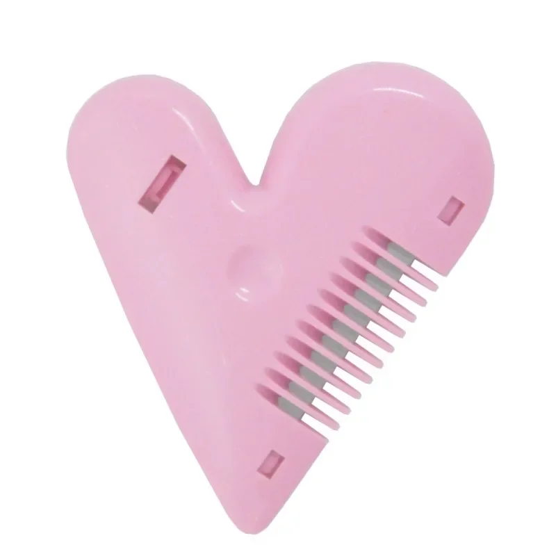 Child Heart Shape Hair Cutting Trimmer Barber Comb Bangs Hair Remover Home Mini Makeup Tools for Beauty Cut Accessories