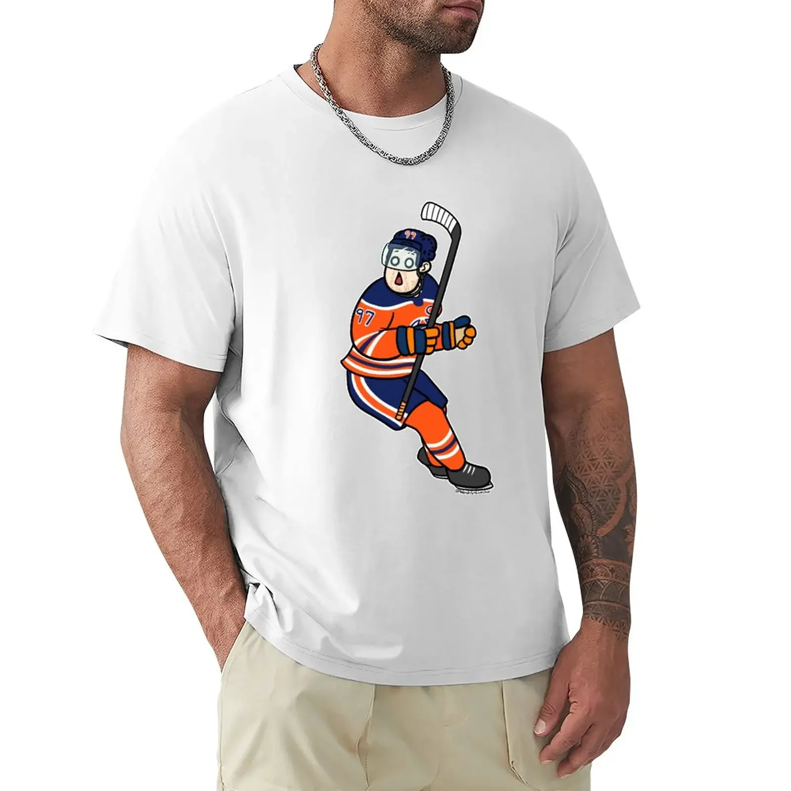 

McShocked T-Shirt blanks vintage plain Short sleeve tee men