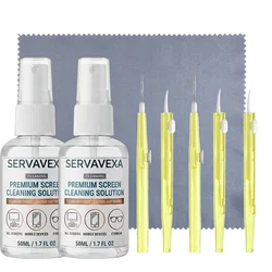 Ultimate 7 - in - 1 Screen Cleaning Kit with Brushes & Microfiber Cloth (8PCS)