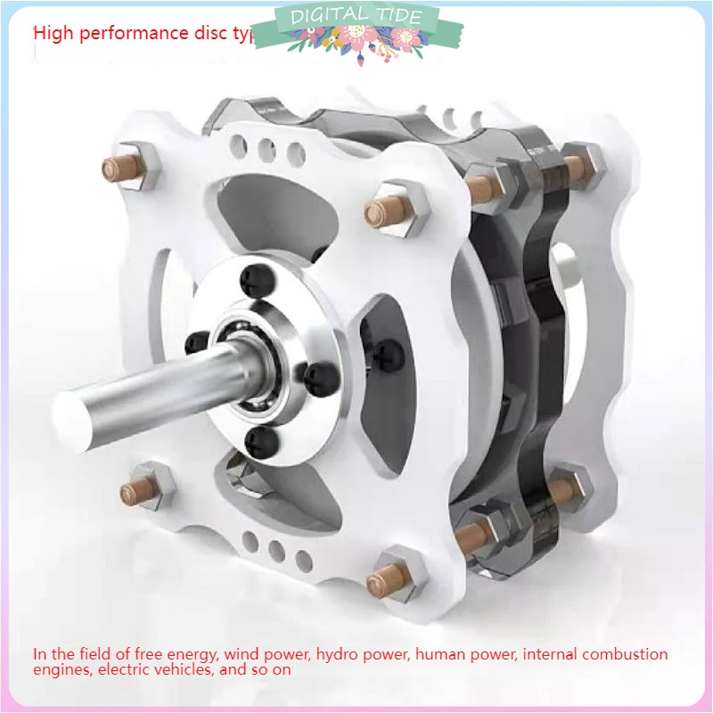 1000W High-power DIY Disc Permanent Magnet Ironless Generator Low Speed High Efficiency Wind and Hydraulic Free Energy 1-20A