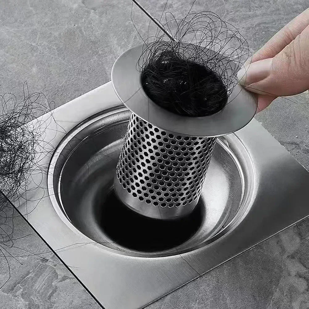 Stainless Steel Drain Strainer Sink Strainer Shower Floor Drain Filter Mesh Kitchen Sink Hair Catcher 5/5.5/6.5cm sink filter kitchen sink filter sink strainer floor drain filter hair drain catcher kitchen sink strainer shower drain filter