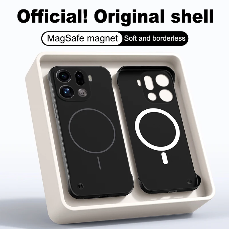 Luxury Thin Matte Frameless Magnetic Shockproof Cover