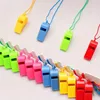 24pcs Sporting Goods Plastic Whistle Colorful Cheer Referee Whistle Fan Whistle 6