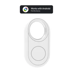 Bluetooth Tracker and GPS Locator for Item Finder - Ideal for Bags, Keys, and Pets (WHITE)