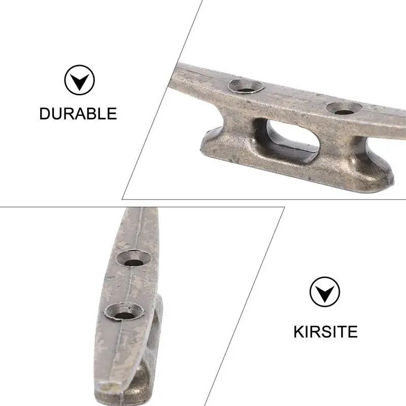 2pcs Zinc Alloy Open Base Light Weight Boat Mooring Accessories Boat Dock Cleats Marine Dock Cleat