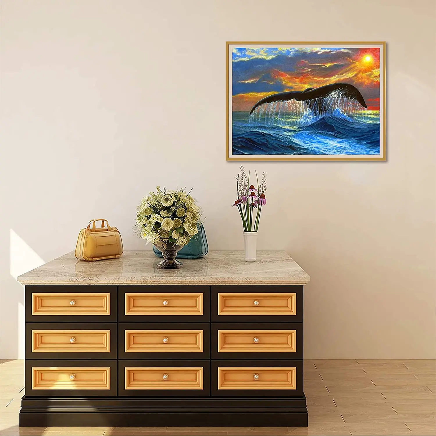 Diamond Painting 5D Paesaggio Montagna - Kit Completo, Diamanti Rotondi, 30x40 Cm, Fai Da Te - Foto 8