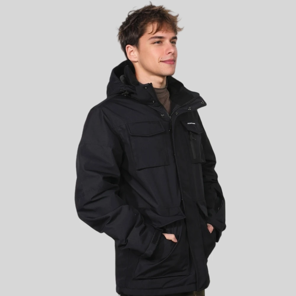 Winter Men Skiing Jackets Loose Warm Snow Coat Multi Pocket Snowboard Sport Tops Outdoor Waterproof Windproof Adult Ski Clothes