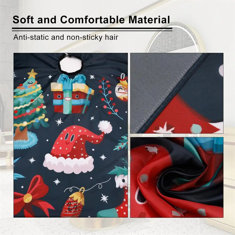 Hair Salon Apron Environmental Protection Cartoon Pattern Waterproof Reusable Easy To Clean Christmas Gifts Children's Apron 2