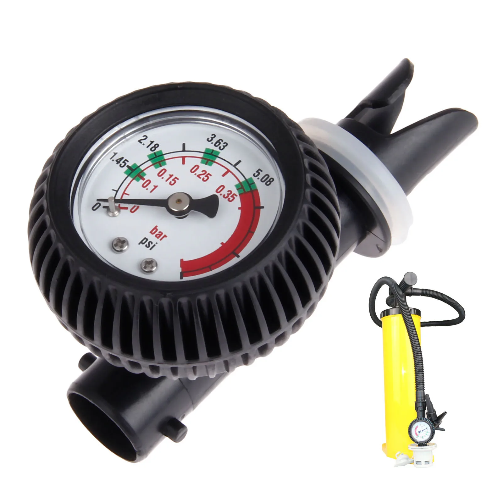 1 Pc Pressure Gauge Air Thermometer For Inflatable Boat Kayak Test Air Pressure Valve Connector Adapter Stand Up Paddle Boards