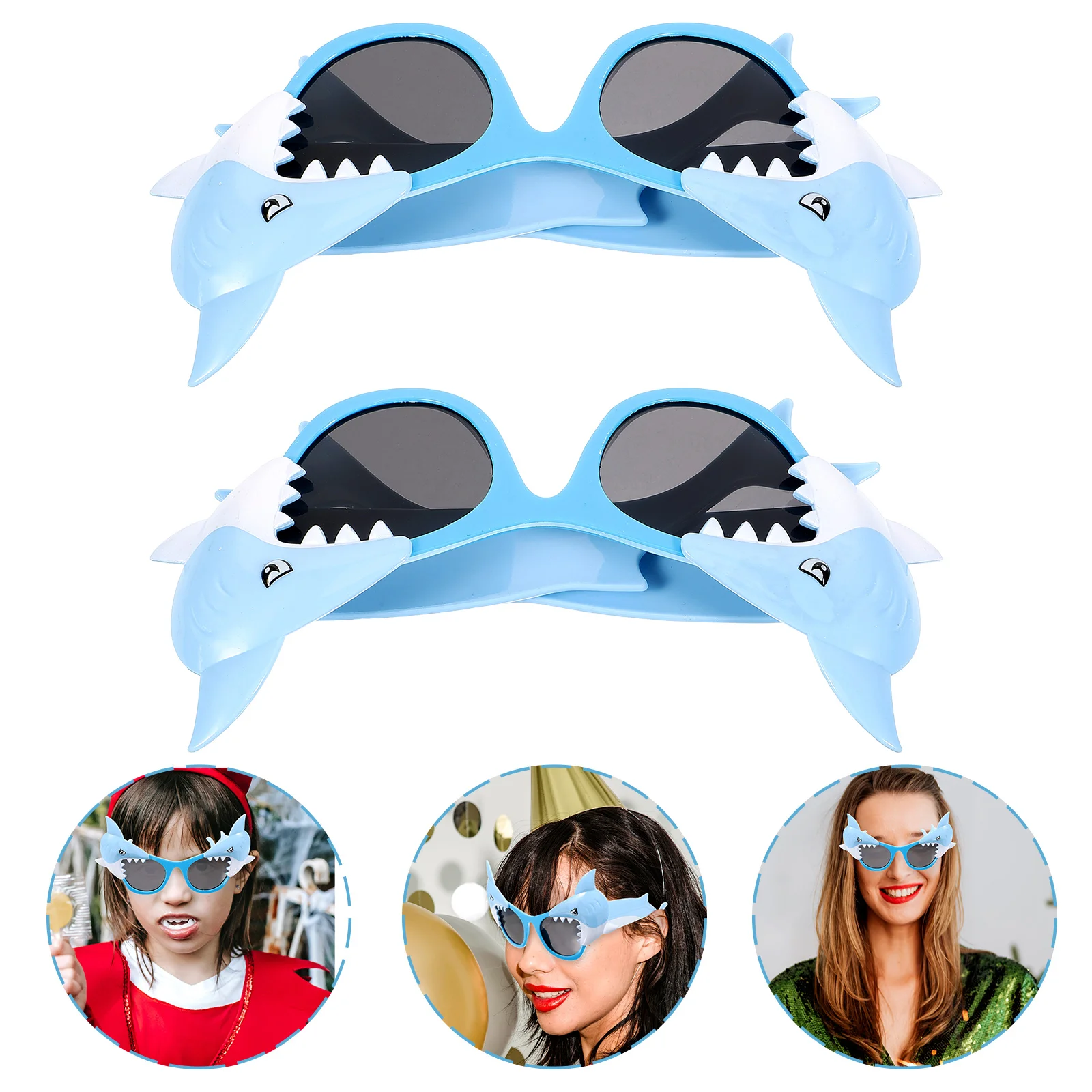 

2 Pcs Photo Props Internet Celebrity Eyeglasses Funny Toys Personalized Spectacles