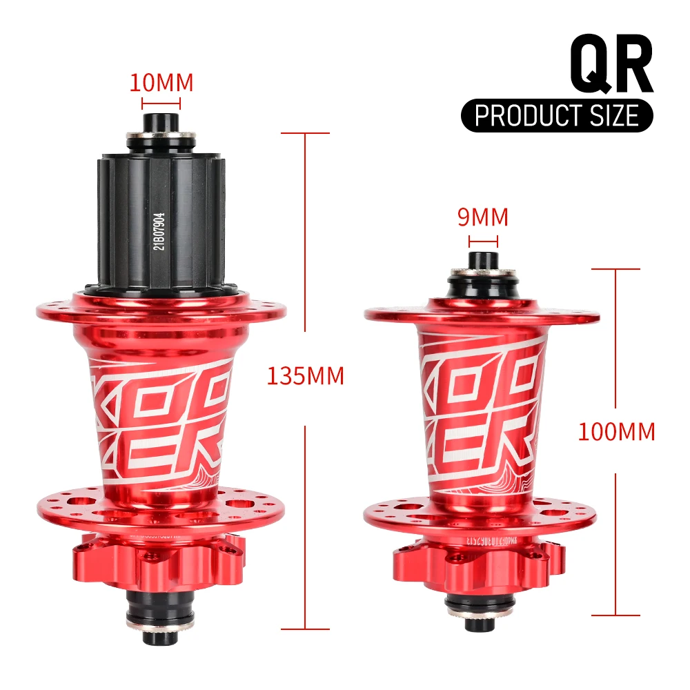 KOOZER XM490 MTB Hub 72 Clicks 6 Pawls 28/32/36H HG SX NX 8-12S TA QR 100x9/100x15 135x10/142x12 Bike Hubs