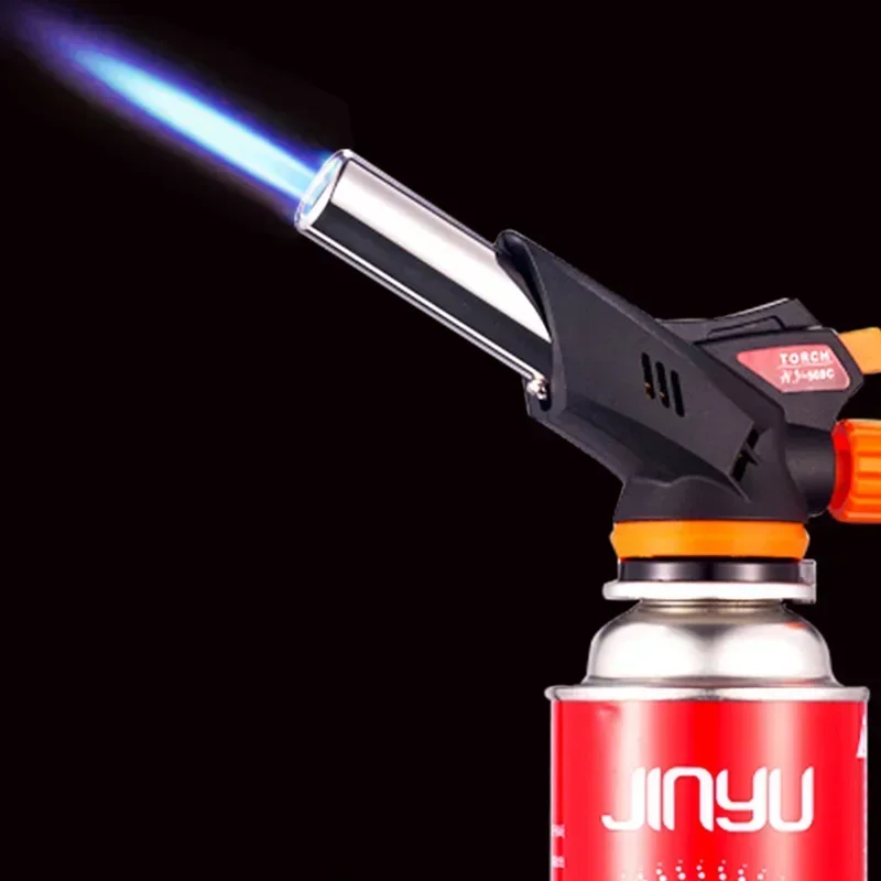 Torch Cooking AutoIgnition Butane Gas Welding-Burner Flame Gun Blow for BBQ Camping