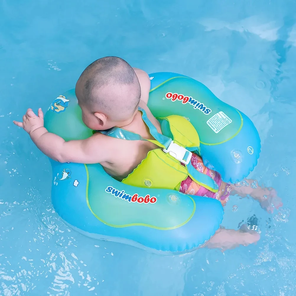 Pvc Inflatable Baby Swimming BOBO Float With Sunshade Canopy Seat Pocket For Toddlers Infant Kids Age 1-3 Pool Beach Arm Floatie 6