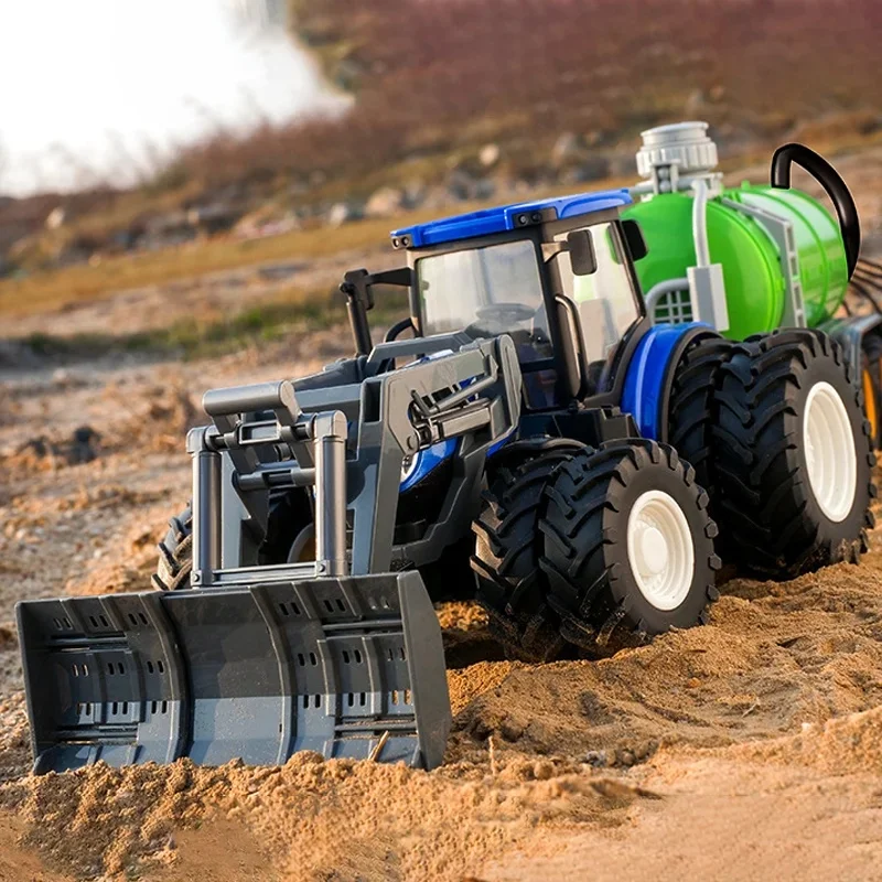 Farmer Remote Control Tractor Simulation Toy - Engineering Construction Tillage Machine