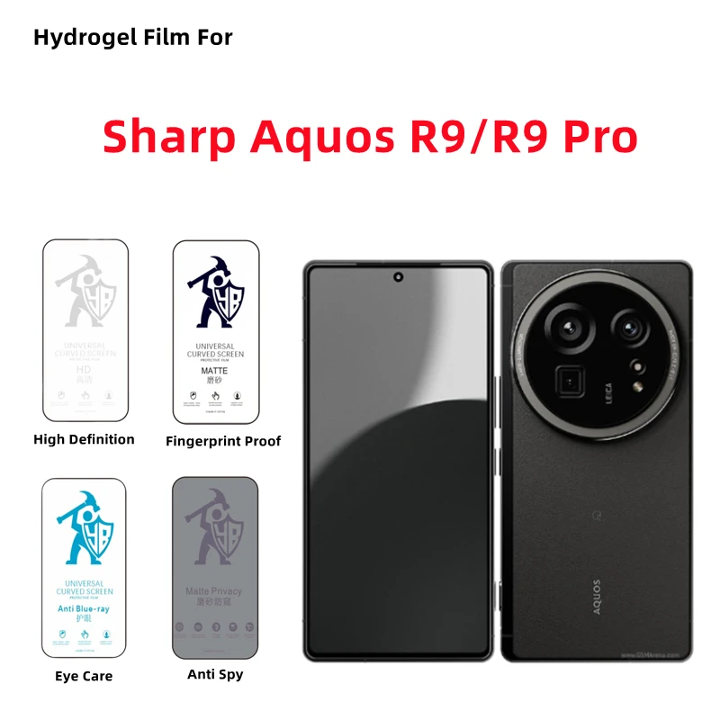 Matte Privacy Hydrogel Screen Protector – 2-Pack, Full Coverage, Eye Care