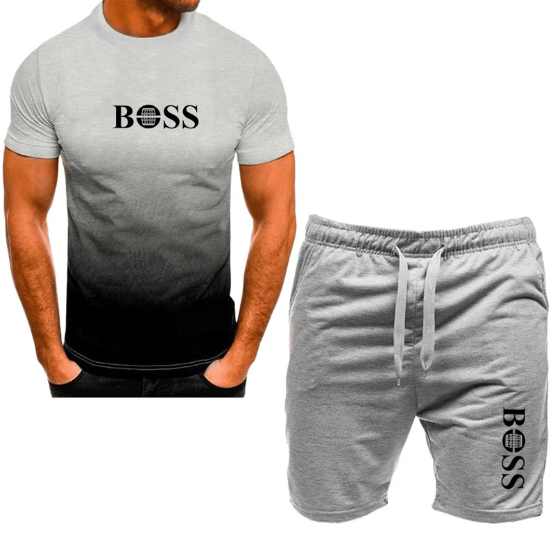Sports Suit Sports Set Tracksuit Set Outdoor Suit Set Shirt and Shorts Set Hawaiian Shirt and Shorts Set Men Denim Jacket Pants Set Men's fashionable sportswear summer wear men's fitness wear short sleeved T-shirt and shorts quick drying 2-piece set