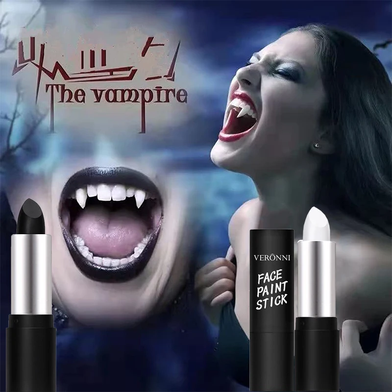 6 Colors Face Body Paint Stick Cream Eyeblack Tube Black Body Painting Blendable Sticks For Halloween Cosplay Joker Paint Makeup 4