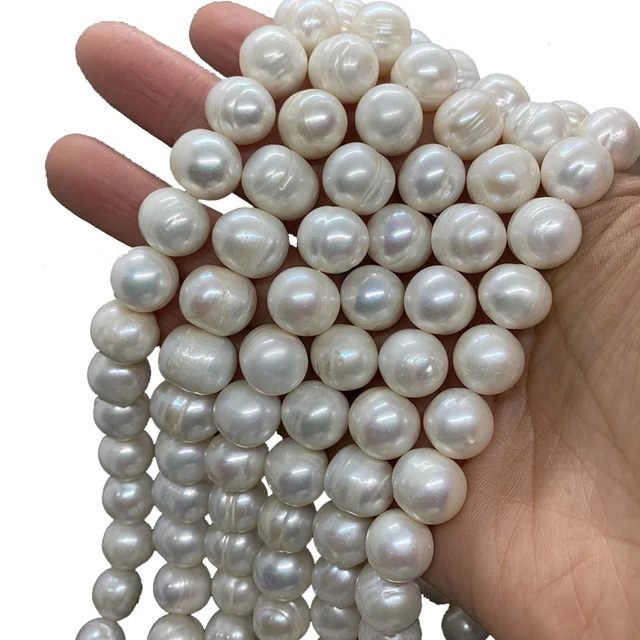 Natural Freshwater Pearl A Grade High-Quality Near Round 7-8mm Beads for  Jewelry Making DIY Necklace Earrings Accessories Gift - AliExpress
