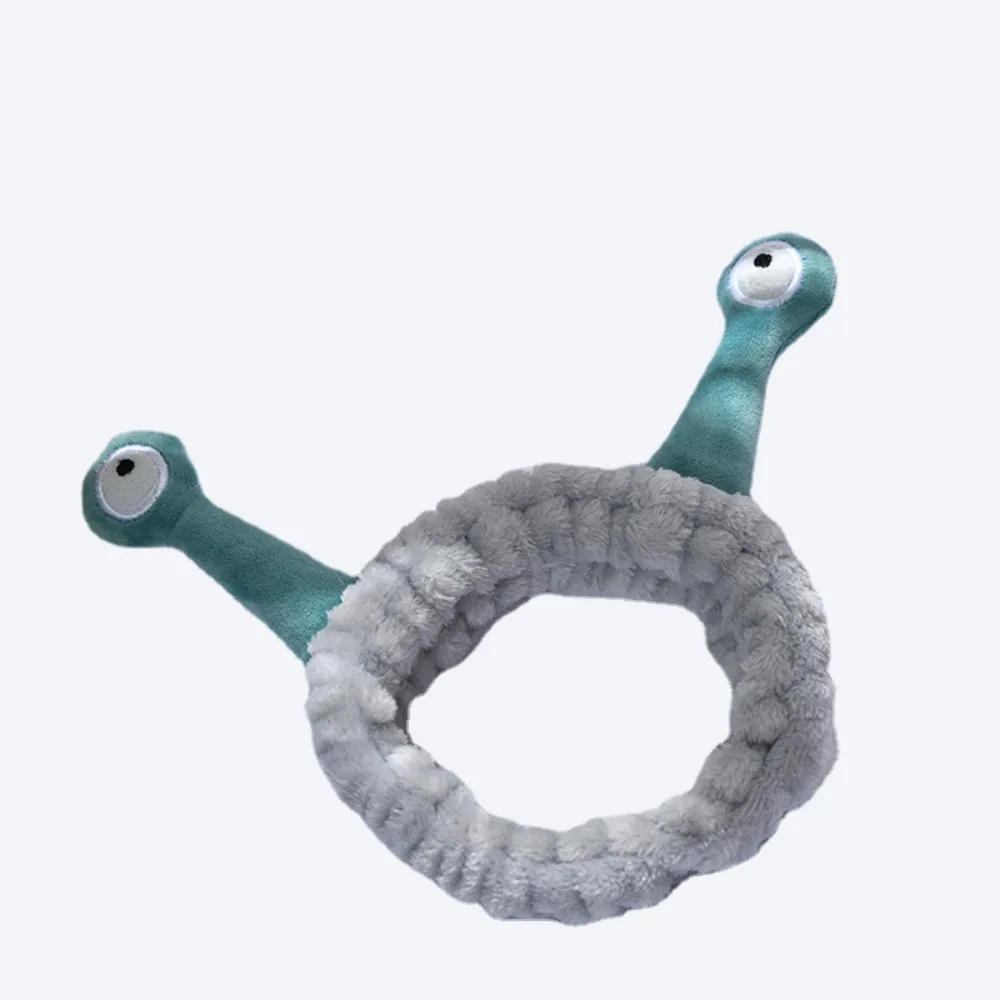 Simple Cartoon Snail Headband Elastic Fluffy Hairband Headband Korean Style Hair Hoop Female