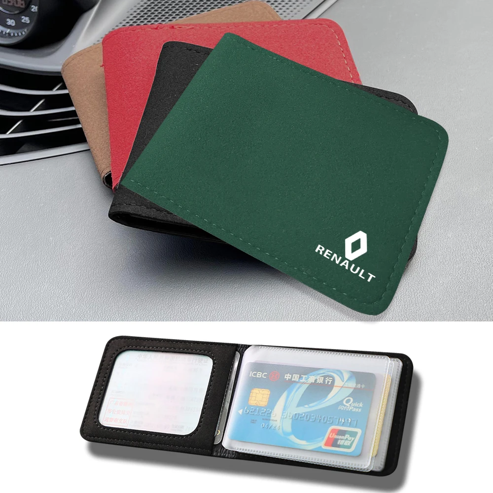 자동차 스타일링 로고 ID 카드 운전면허증 패키지 르노 탈리스만 클리오 4 메간 2 3 플루언스 캉구 캡처용 자동차 액세서리