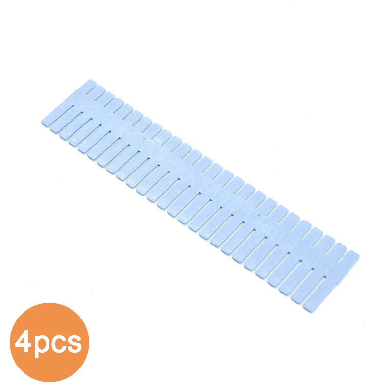 Yangli Divisori Per Cassetti Regolabili Fai-da-te - Griglia In Plastica, 8 Pezzi Da 32x7 Cm, Colore Grigio