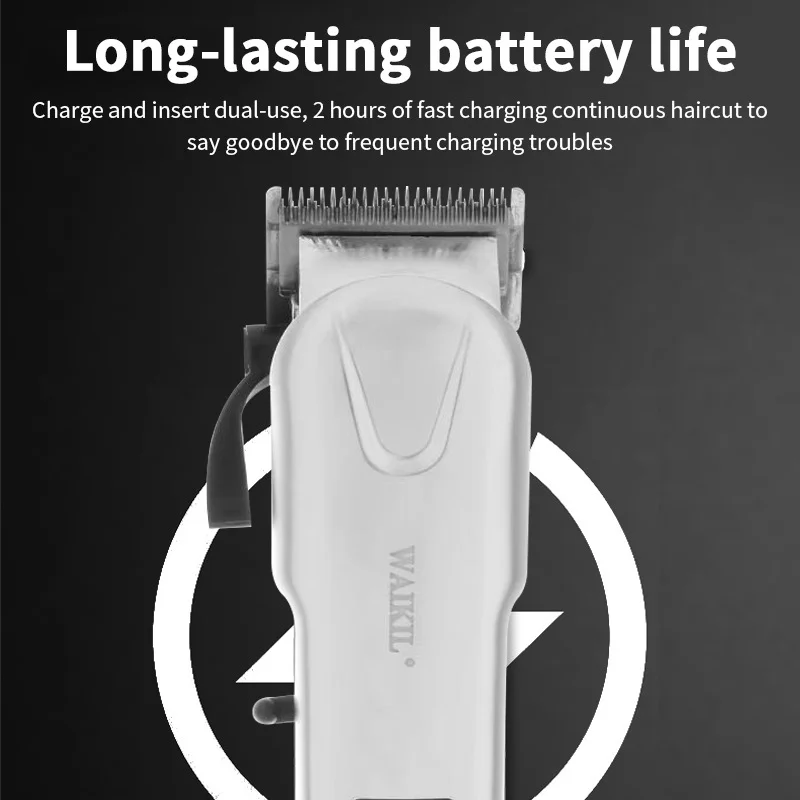 WAIKIL professional men's hair clipper hair salon specific styling tool charging cordless LCD digital display hair clipper 2