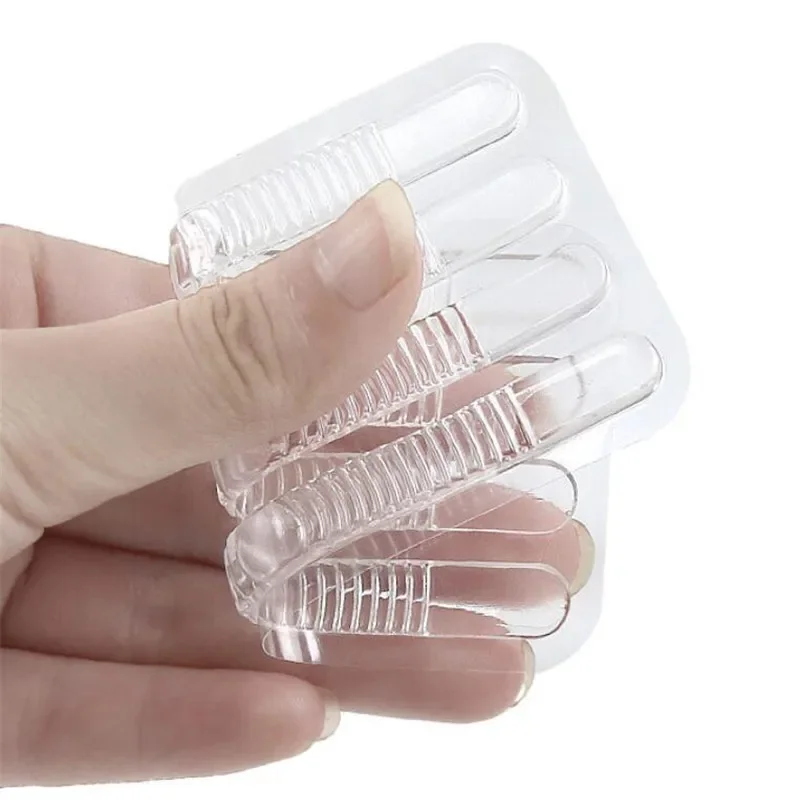 Silicone Heel Stickers 4pcs Heels Grips for Women Men Anti Slip Heel Cushions Non-Slip Inserts Pads Foot Care Protector