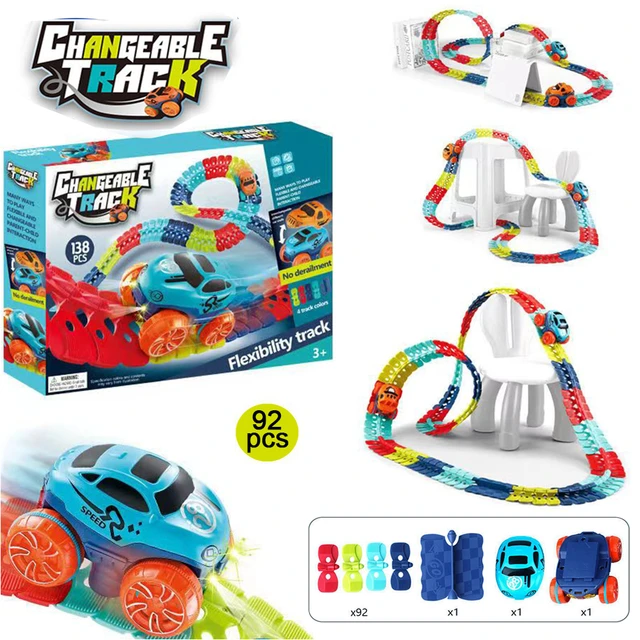 Pista de Carros de Corrida Flexível Zero Gravidade (Brinquedo Para Crianças  Acima de 3 Anos)