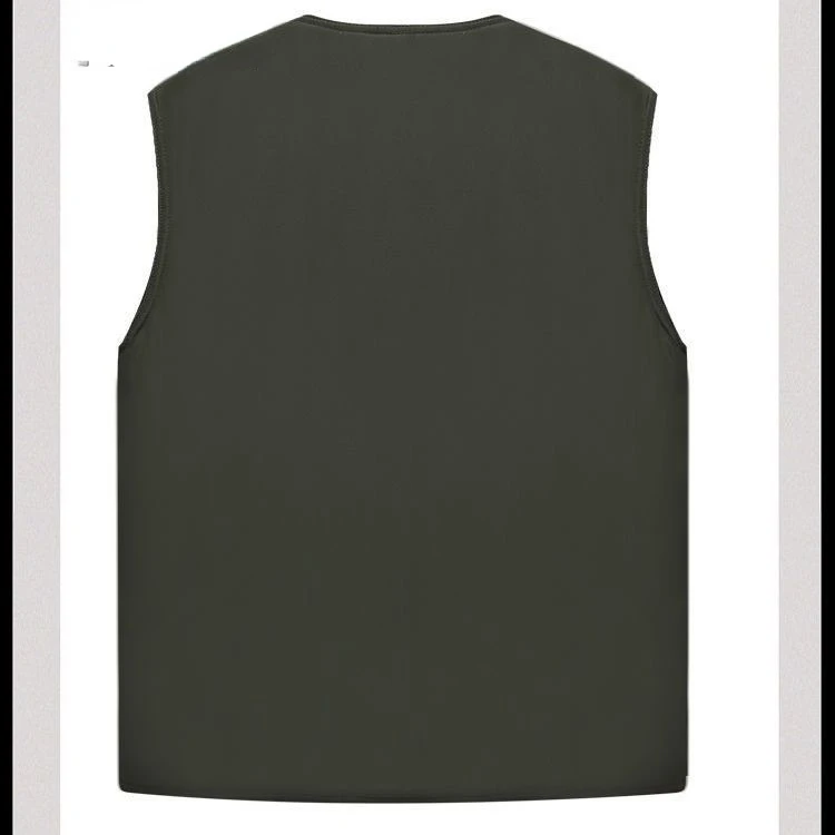 2023 Autumn and Winter Men's Middle-aged and Old Dads Wear Warm Cotton-padded Clothes, Vests and Waistcoats, New Vests