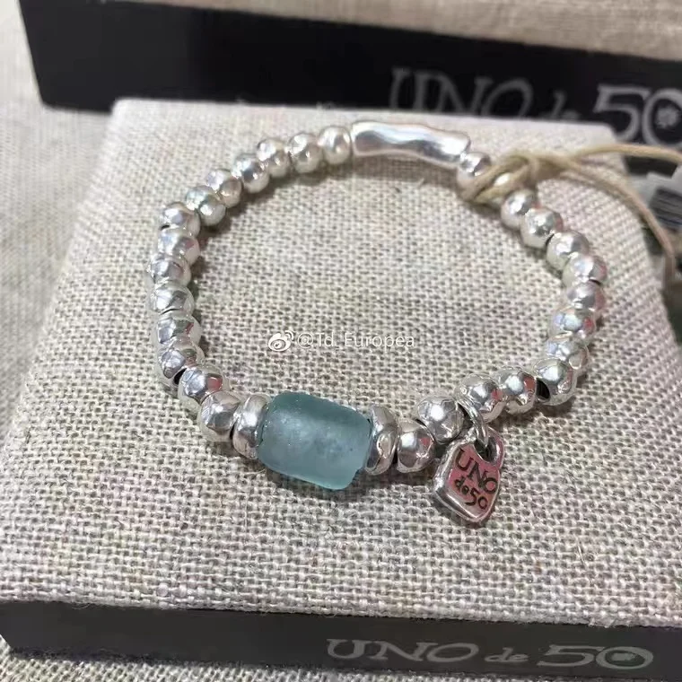2023 New High Quality Fashion UNO Bead Bracelet Silver Factory Wholesale Gift Free Shipping