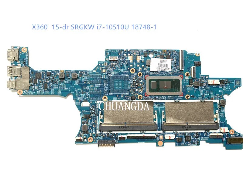 

Для Hp X360 конвертирует материнскую плату для ноутбука 15-DR с i7-10510u L63886-601 18748-1 448.0GB12.0011