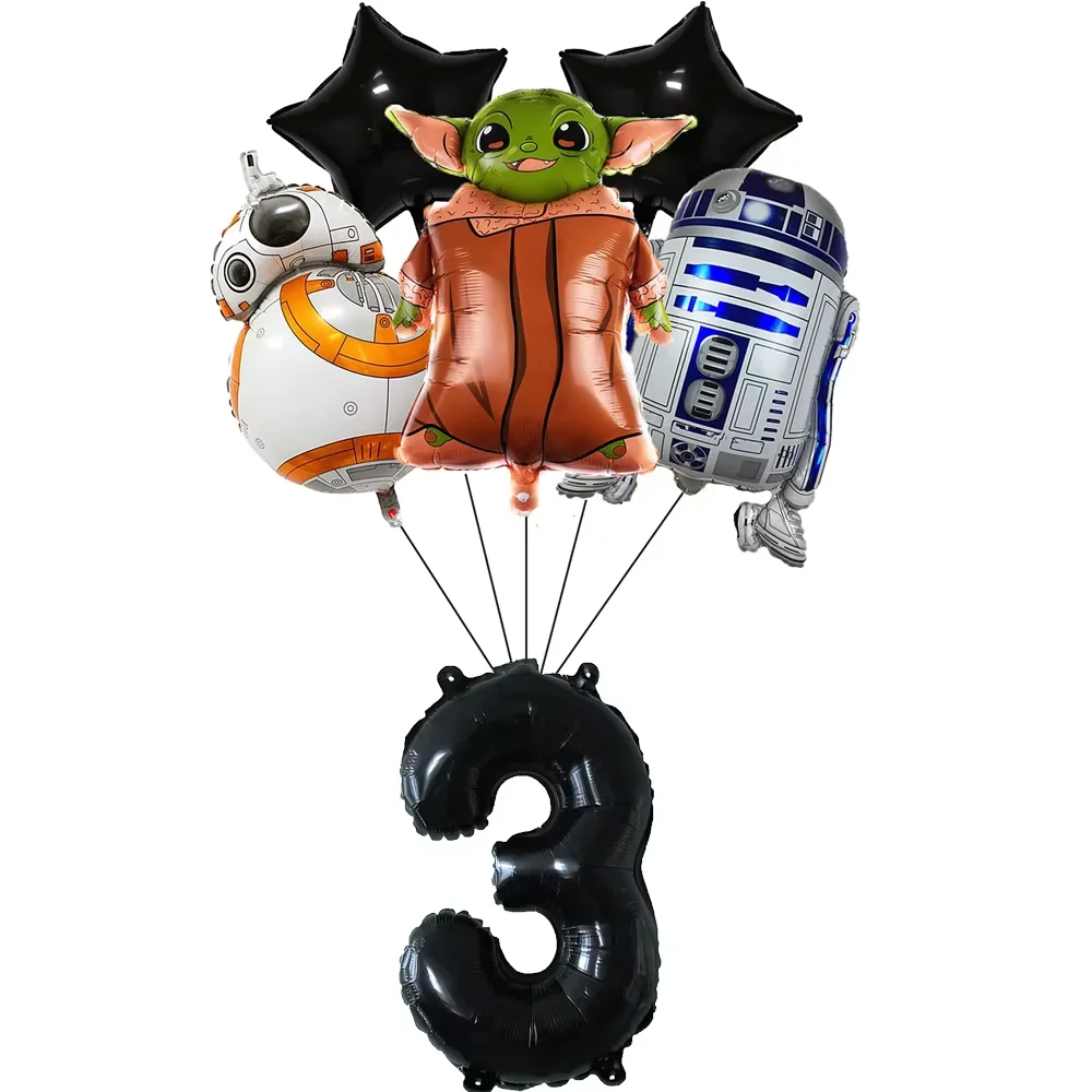 Star Wars Partyzubehör Tischgeschirr-Set Teller Becher Servietten Tischdecke für Babyparty Themenparty Kindergeburtstag Dekoration – Detail 29