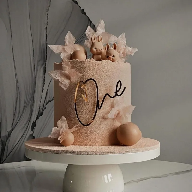 Topper Per Torta 6 Mesi - Decorazione Baby Shower E Mezzo Compleanno | Design Carino Con Stuzzicadenti - Foto 4