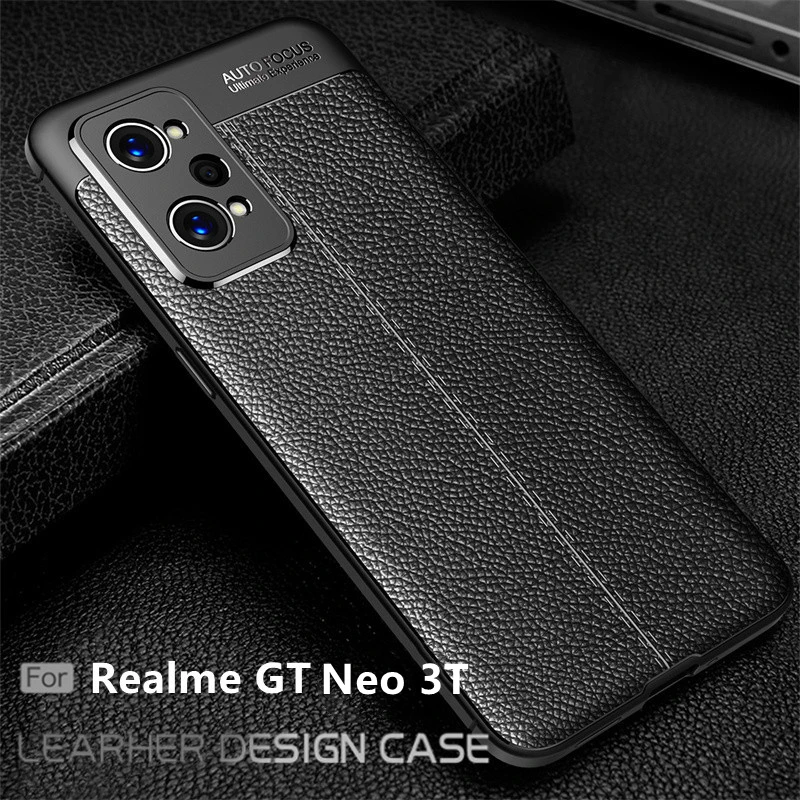 

For Realme GT Neo 3T Case Cover OPPO Realme GT Neo 2 3 2T 3T Capas Shockproof Soft TPU Leather For Fundas Realme GT Neo 3T Cover