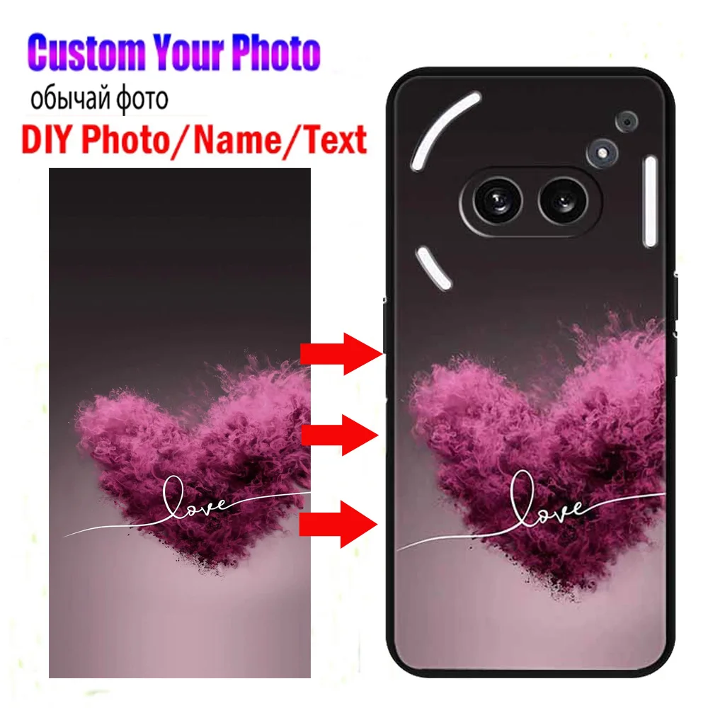 맞춤형 포토 케이스 Nothing Phone 2A 실리콘 커버 A142 DIY 사진 디자인 Nothing Phone 3A Pro 3 케이스 이미지 이름