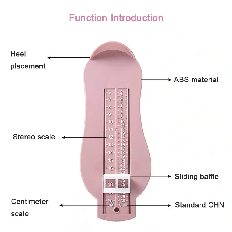 Children's Foot Length Measuring Ruler Fittings Kids Toddler Foot Measure Gauge Shoes Size Measuring Ruler Tool Baby Boy Girl