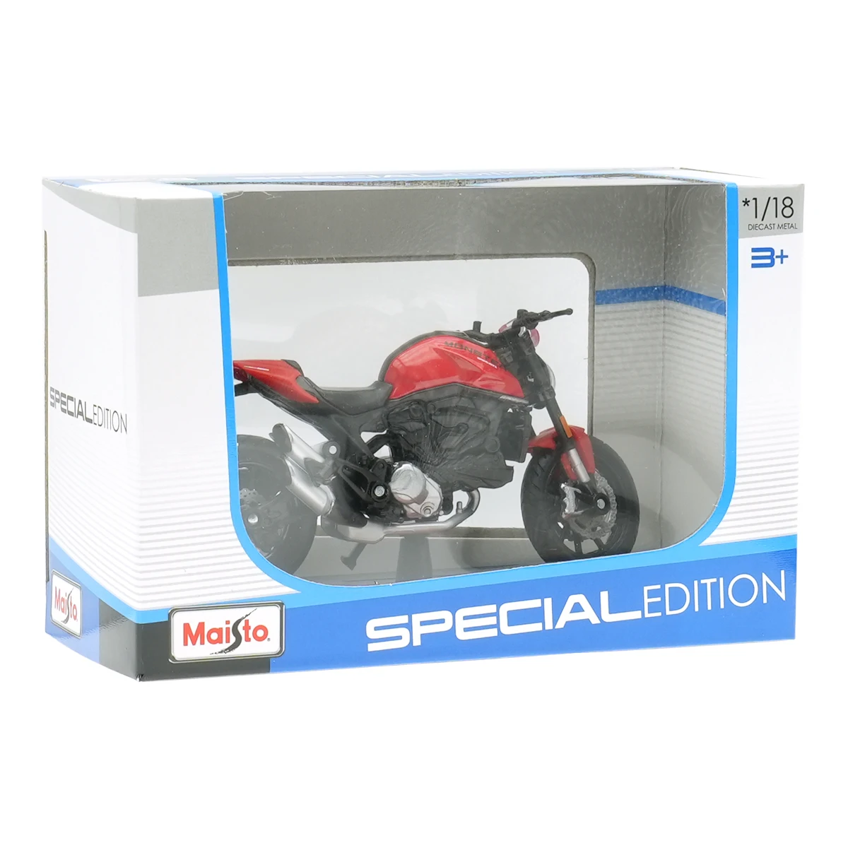 Maisto 1:18 2021 Ducati Monster + Static Die Cast Vehicles Collectible Hobbies Motorcycle Model Toys 6