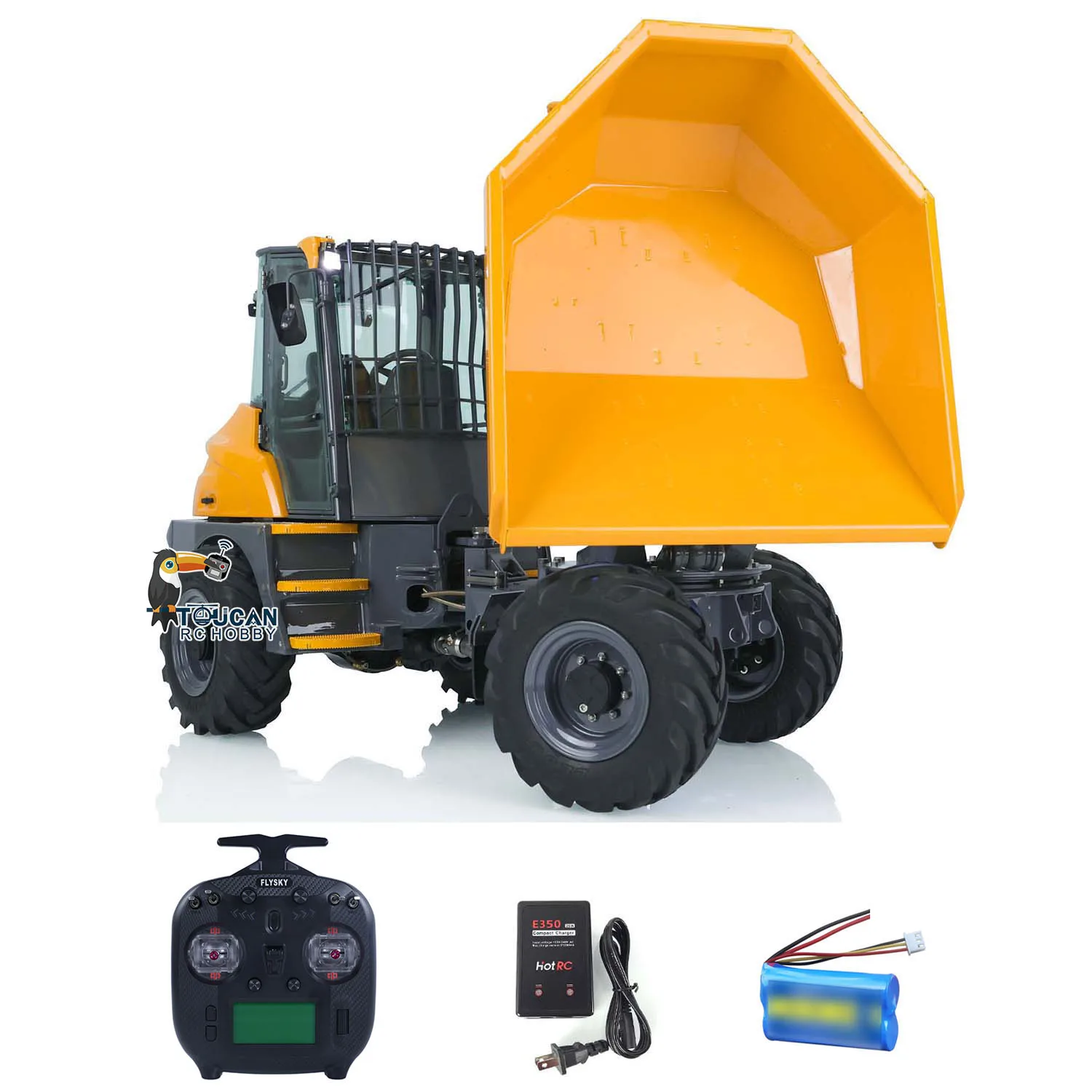LESU 6MDX RC Hydraulic Dumper Model 1/14 RTR Radio Control Truck Loader Construction Vehicle Light Sound Battery RC Toy THZH1397 3