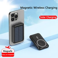 20000mAh Solar Power Bank Magnetic Wireless Charger Portable Battery for iPhone Samsung Xiaomi Huawei Solar Magsafe Power Bank
