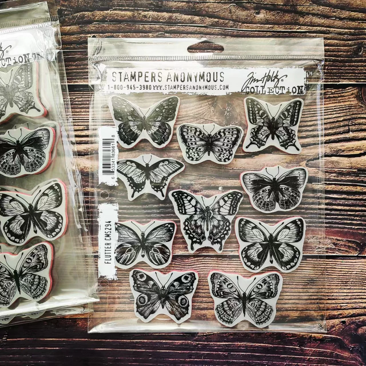 

CMS294 оригинальные резиновые штампы с бабочкой Tim Holtz