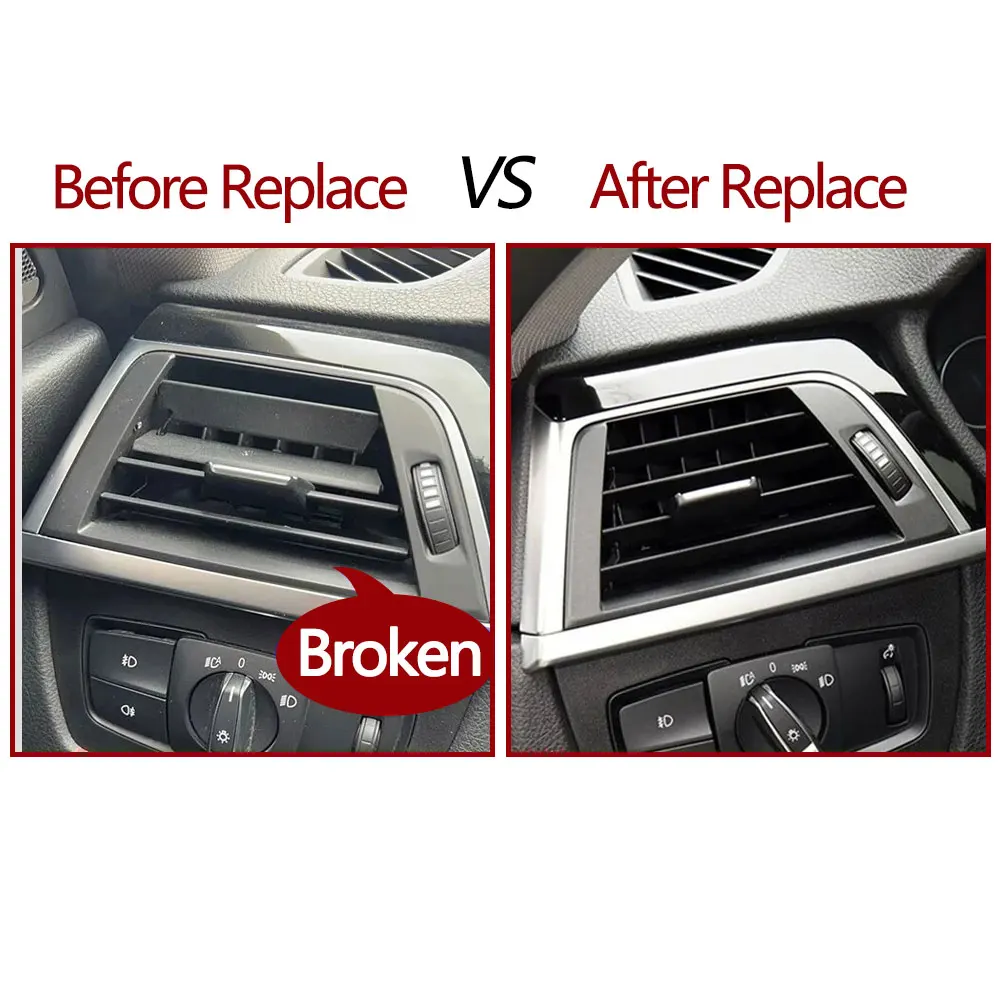 자동차 왼쪽 오른쪽 중앙 에어컨 AC 벤트 그릴 아울렛 수리 키트 BMW 3 4 시리즈 F30 F31 F34 F35 F32 F33 F36 F82 F83