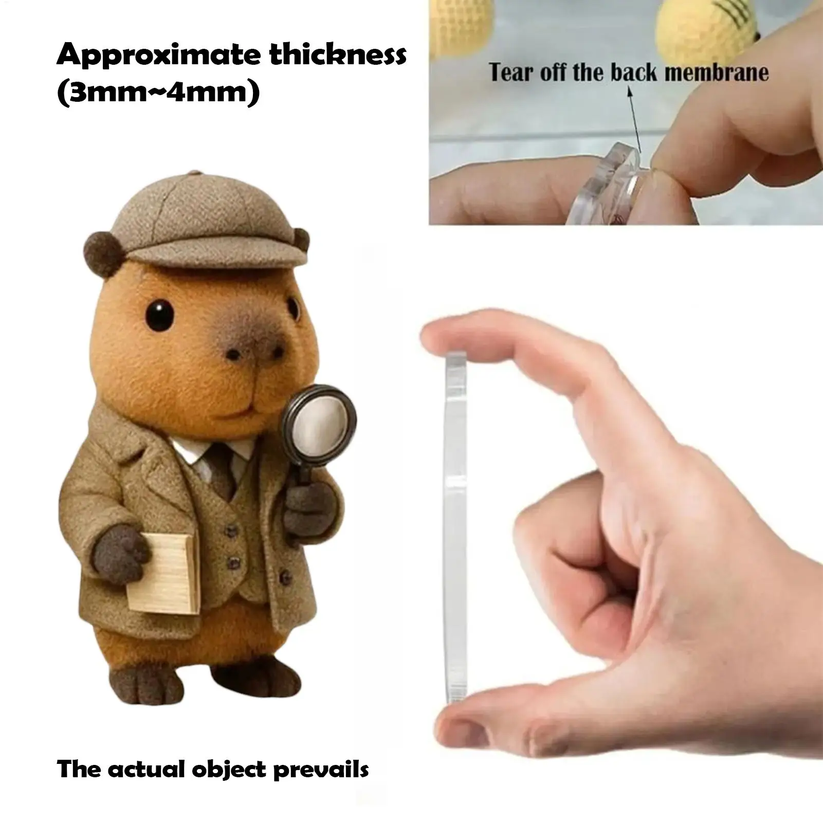 Christmas Advent 2D Acrylic Capybara Pendant 24 Days Holiday Capybara Ornament Countdown Calendar for Xmas Tree Decoration