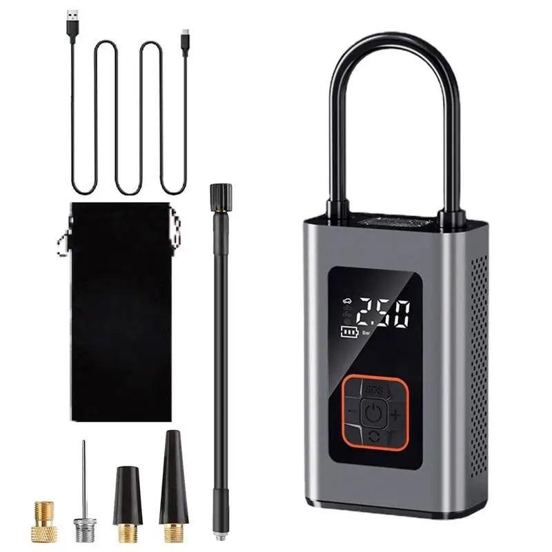 

Tire Pump For Car Portable Electric Air Pump For Car Tire Multifunctional Tire Air Compressor With Digital Pressure Gauge &