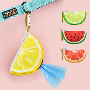Sbba70a83e2e64cdb85334a4ff0d56c0av.jpg Cute fruit pet poop bag storage, can be connected to any dog leash, bag and leash not included, limited special edition