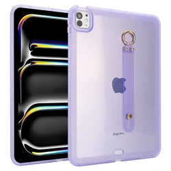 Versatile Anti-Fall Tablet Case with Wrist Strap Holder for iPad Air 3 10.5 2019 (PURPLE)