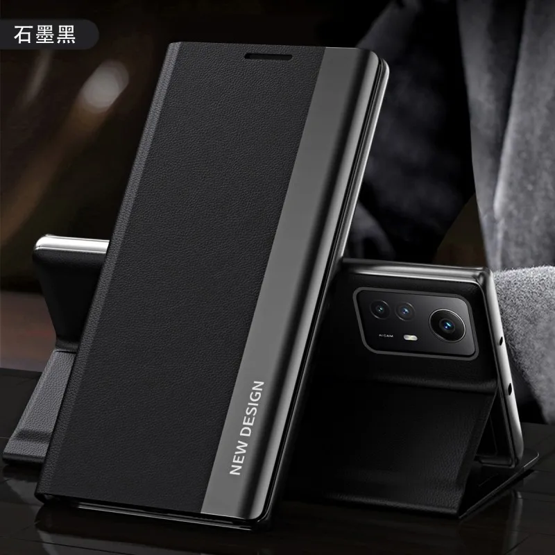 Flip Case For Xiaomi Redmi Note 13 12 11 Pro Plus 13C 10 12S Mi 12T 11T 13T POCO X5 F5 X6 M6 Shockproof Litchi PU Leather Cover