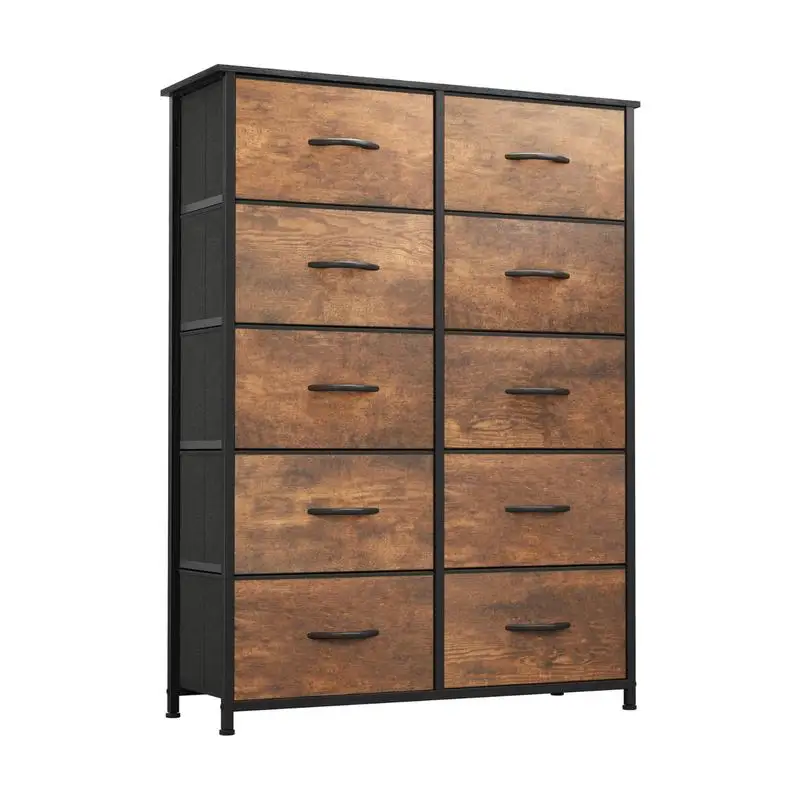 10 Drawers - Rustic